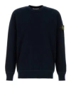 Stone Island Light Rws Pure Wool Sweater In Blue