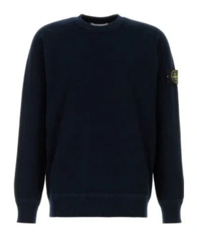 STONE ISLAND STONE ISLAND LOGO PATCH CREWNECK SWEATSHIRT