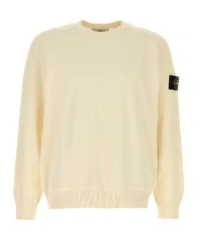 STONE ISLAND STONE ISLAND COMPASS-MOTIF CREWNECK JUMPER