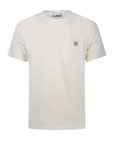 STONE ISLAND COMPASS-MOTIF CREWNECK T-SHIRT