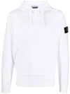 Stone Island Cotton Hoodie In White