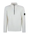 Stone Island 6100068 Half-zip Sweatshirt In White
