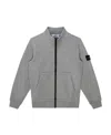 Stone Island Compass-motif High-neck Sweatshirt In Gray
