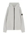 Stone Island Compass-motif Hooded Jacket In Nude