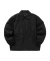 Stone Island Compass-motif Jacket In Gray
