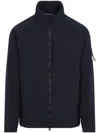 Stone Island Compass-motif Jacket In Blue