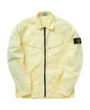 Stone Island Compass-motif Jacket In Yellow