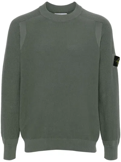STONE ISLAND COMPASS-MOTIF JUMPER