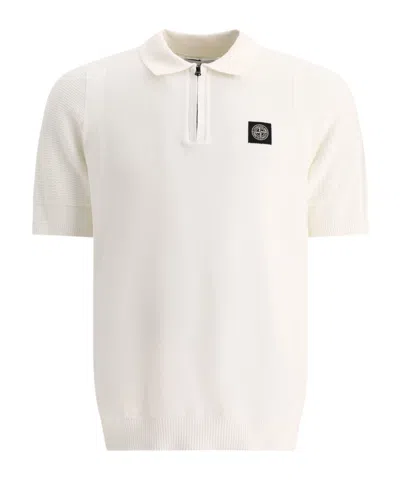 Stone Island Polo In Beige Cotton