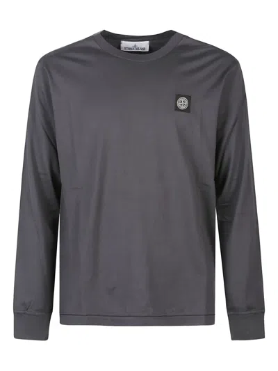 STONE ISLAND COMPASS-MOTIF LONG-SLEEVE T-SHIRT