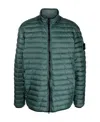 Stone Island Compass-motif Padded Jacket In Green