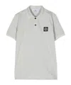 Stone Island Polo Con Motivo Compass In Gray