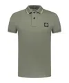 Stone Island Compass-motif Polo Shirt In Green