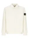 Stone Island Compass-motif Polo Shirt In Neutral