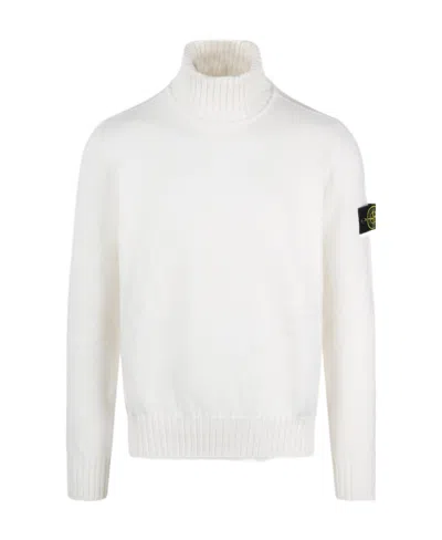 STONE ISLAND STONE ISLAND LOGO PATCH TURTLENECK JUMPER