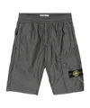 Stone Island Compass-motif Shorts In Black