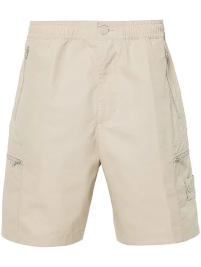 Stone Island Compass-motif Shorts In Neutrals