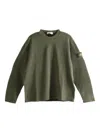 Stone Island Compass-motif Sweater In Green