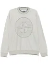 Stone Island Compass-motif Sweater In Neutrals