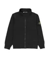 Stone Island Long-sleeved Cardigan Sweater In Black