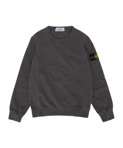 STONE ISLAND STONE ISLAND JUNIOR COMPASS-BADGE CREWNECK SWEATSHIRT