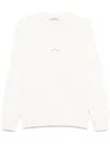 Stone Island Sweatshirt Mit Kompass-motiv In Weiss