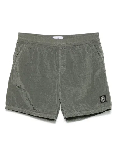 STONE ISLAND COMPASS-MOTIF SWIM SHORTS