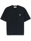 Stone Island Compass Patch Cotton Jersey T-shirt Clothing In 蓝色