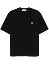 Stone Island Compass-motif T-shirt In Black