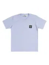 Stone Island Compass-motif T-shirt In Blue