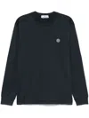 Stone Island Compass-motif T-shirt In Blue