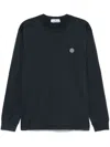 Stone Island Compass-motif T-shirt In Blue