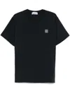 Stone Island Compass-motif T-shirt In Blue