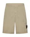 Stone Island Compass-motif Track Cargo Shorts In Nude
