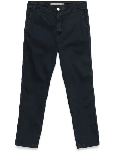 Stone Island Compass-motif Trousers In Blue