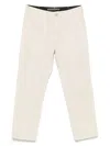 Stone Island Compass-motif Trousers In Nude