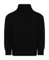 Stone Island Compass-motif Virgin Wool Jumper In Black