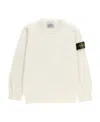 Stone Island Compass-motif Virgin Wool Jumper In Nude