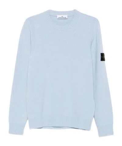STONE ISLAND COMPASS-MOTIF WOOL-BLEND SWEATER