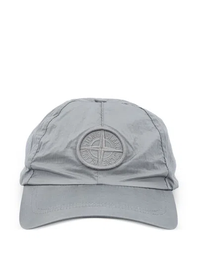 Stone Island Compass Patch Baseball Cap In Yellow
