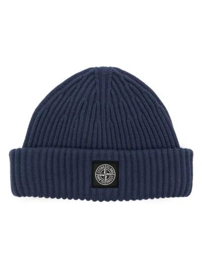 STONE ISLAND STONE ISLAND COMPASS-PATCH BEANIE