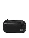 Stone Island Nylon Metal Waist Bag In Black