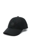Stone Island Compass-patch Cap In Black