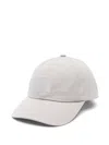Stone Island Compass-patch Cap In Grey