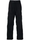 Stone Island Compass-patch Cargo Trousers In Blue