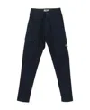Stone Island Compass-patch Cargo Trousers In Blue