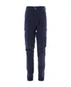 Stone Island Compass-patch Chino Trousers In Blue