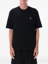 Stone Island Compass Patch Cotton Jersey T-shirt Clothing In Black