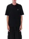 Stone Island Compass Patch Cotton Jersey T-shirt Clothing In Black