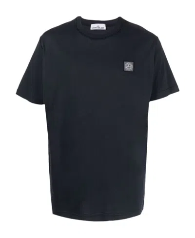 STONE ISLAND STONE ISLAND COMPASS PATCH CREWNECK T-SHIRT